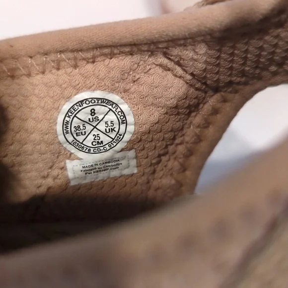 Keen Hyperport H2 Women's Sandals In Birch/Plaza Taupe Size 8 - Picture 8 of 11